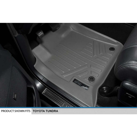 SMARTLINER Custom Fit Floor Liners For 2007-2021 Toyota Tundra CrewMax Cab (with Coverage Under 2nd Row Seat)