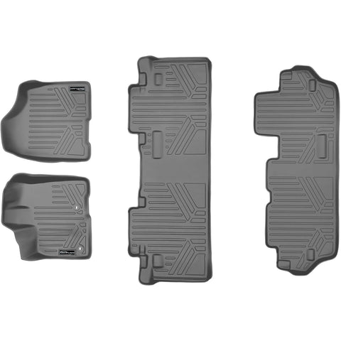 SMARTLINER Custom Fit Floor Liners For 2013-2020 Toyota Sienna (8 Passenger Model)