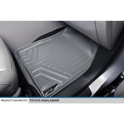 SMARTLINER Custom Fit Floor Liners For 2014-2019 Toyota Highlander Hybrid (with 2nd Row Bench Seat)
