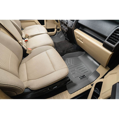 SMARTLINER Custom Fit Floor Liners For 2015-2025 Ford F-150 SuperCab with 1st Row Bucket Seats Vinyl Flooring