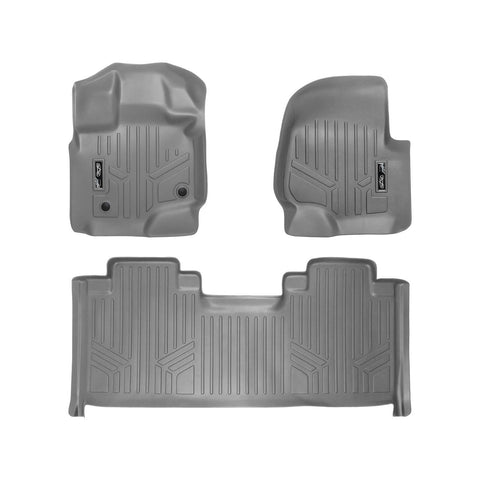 SMARTLINER Custom Fit Floor Liners For 2015-2025 Ford F-150 SuperCab with 1st Row Bucket Seats Vinyl Flooring
