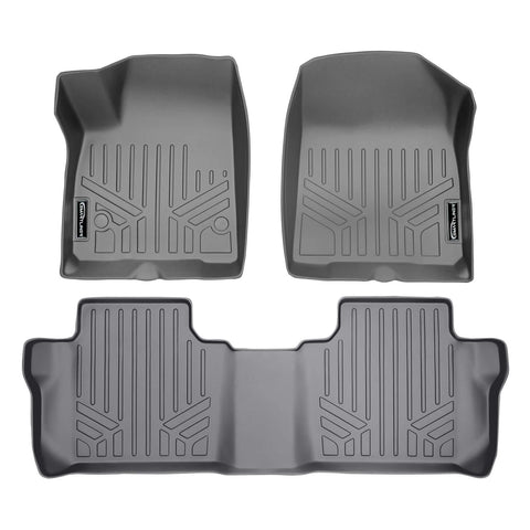 SMARTLINER Custom Fit Floor Liners For 2020-2025 Cadillac XT6 with 2nd Row Bench Seat