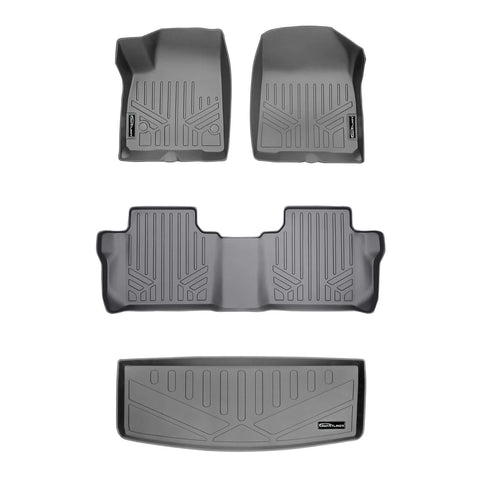 SMARTLINER Custom Fit Floor Liners For 2020-2025 Cadillac XT6 with 2nd Row Bench Seat