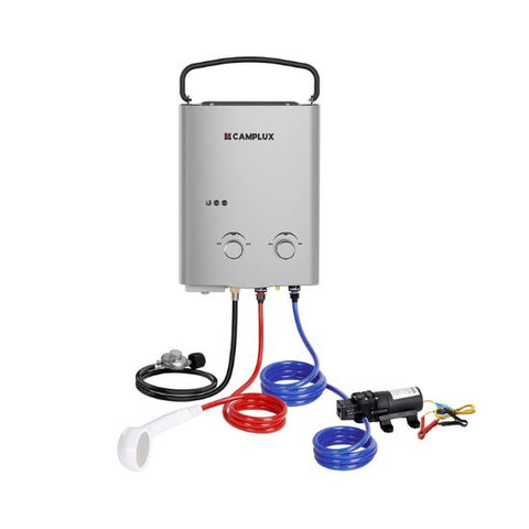 Camplux AY132GP43 Portable Propane Water Heater Pump Kit