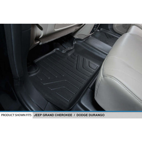 Smart Trim™ Custom Fit Floor Liners For 2016-2025 Dodge Durango (with 2nd Row Bench Seat)