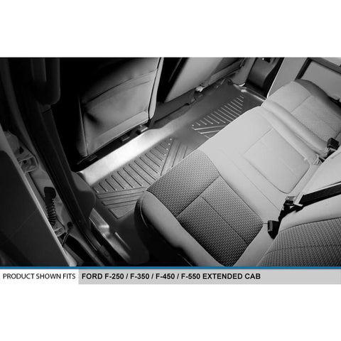 SMARTLINER Custom Fit Floor Liners For 2012-2016 Ford F-250/F-350 Super Duty SuperCab with Raised Drivers Side Pedal