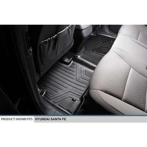 SMARTLINER Custom Fit Floor Liners For 2013-2018 Hyundai Santa Fe (5 Passenger Model)