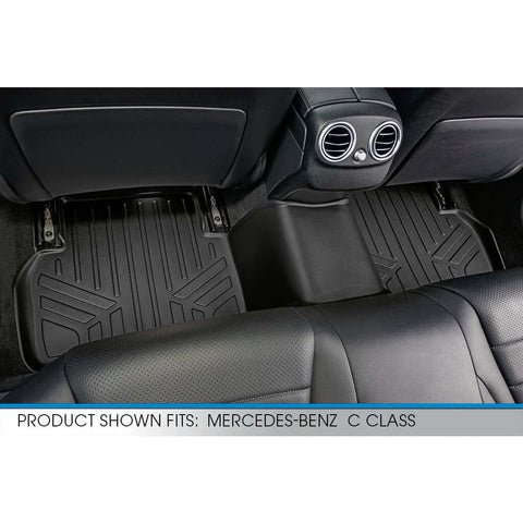 Smart Trim™ Custom Fit Floor Liners For 2015-2021 Mercedes Benz C Class Sedan (No Hybrid Models)