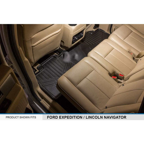 Smart Trim™ Custom Fit Floor Liners For 2007 - 2017 Ford Expedition/Lincoln Navigator (with 2nd Row Bench Seat or Console)