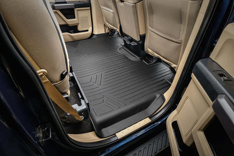 SmartCoverage™ Custom Fit Floor Liners For 2015-2025 Ford F-150 SuperCrew Cab with 1st Row Bench Seat No 2nd Row Underseat Storage