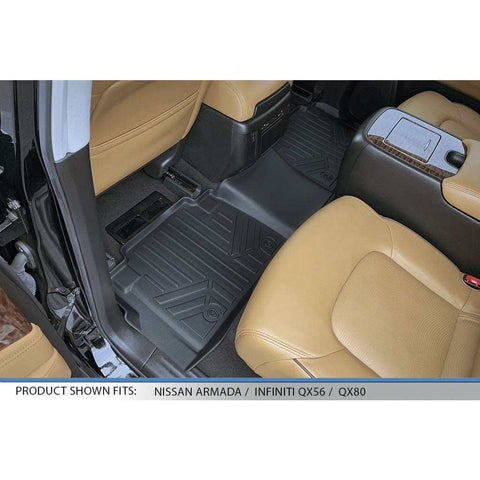 SMARTLINER Custom Fit Floor Liners For 17 18 Armada/11 13 Infiniti QX56/2014 2018 QX80