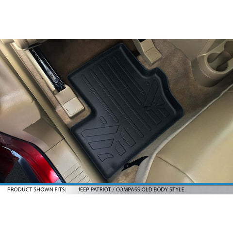 SMARTLINER Custom Fit Floor Liners For 2007-2017 Jeep Patriot / Compass Old Body Style