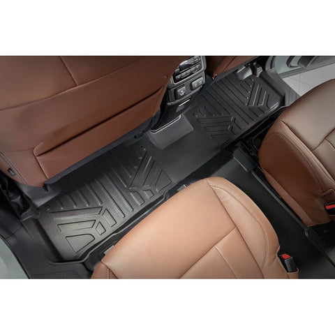 Smart Trim™ Custom Fit Floor Liners For 2019-2025 Subaru Ascent with 2nd Row Bucket Seats and With Subwoofer in the Cargo Area