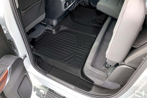 SMARTLINER Custom Fit Floor Liners Compatible With 2020-2025 Chevrolet Silverado 2500 HD | 3500 HD (Crew Cab|Carpeted Flooring|1st Row Bucket Seats|with 2nd Row Underseat Storage)