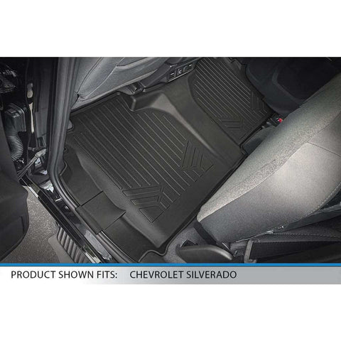 Smart Trim™ Custom Fit Floor Liners For 19-21 Silverado/Sierra 1500 Double Cab without Rear Underseat Toolbox