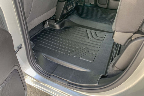 SMARTLINER Custom Fit Floor Liners Compatible With 2020-2025 Chevrolet Silverado 2500 HD | 3500 HD (Double Cab|Carpeted Flooring|1st Row Bench Seat|With Over the Hump Coverage|without 2nd Row Underseat Storage)