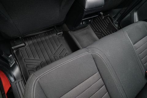 SmartCoverage™ Custom Fit Floor Liners For 2019-2023 Ford Ranger SuperCrew Cab (Vinyl Flooring)