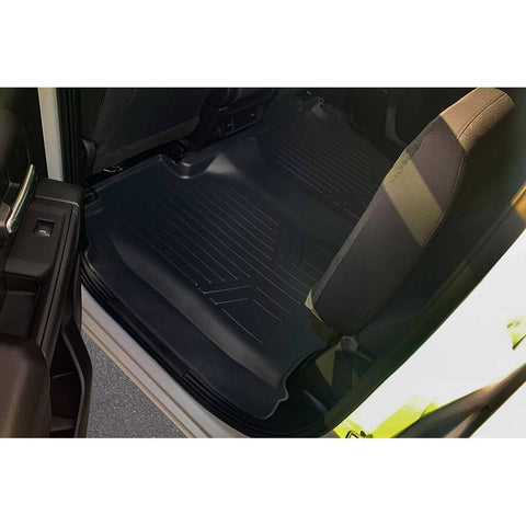 SMARTLINER Custom Fit Floor Liners Compatible With 2020-2025 Chevrolet Silverado 2500 HD | 3500 HD (Crew Cab|Vinyl Flooring|1st Row Bucket Seats|Without Over the Hump Coverage|without 2nd Row Underseat Storage)