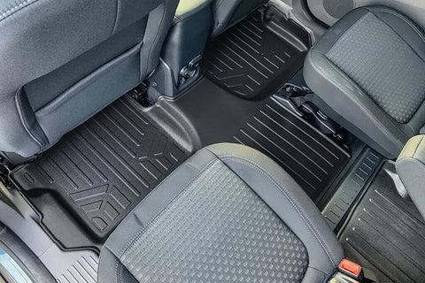 SMARTLINER Custom Fit Floor Liner Set Compatible With 2018-2025 Transit Connect With Vinyl Flooring and without secondary footrest (Short and Long Wheelbase)