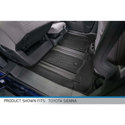 SMARTLINER Custom Fit Floor Liners For 2021-2025 Toyota Sienna with 2nd Row Bench Seat