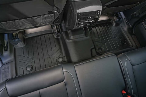 SMARTLINER Custom Fit Floor Liners For 2021-2025 Jeep Grand Cherokee L with 2nd Row Bucket Seats With Center Console (No subwoofer)