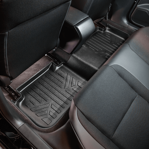 SMARTLINER Custom Fit Floor Liners For 2022-2025 Honda Civic Hatchback with 2nd Row USB Ports and Subwoofer in the Cargo Area