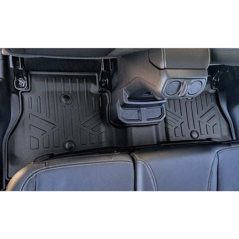 SMARTLINER Custom Fit Floor Liners For 2021-2025 Jeep Wrangler 4xe (With Trail-Rail system)