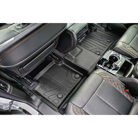 SMARTLINER Custom Fit Floor Liners For 2021-2025 Jeep Grand Cherokee L w/ 2nd Row Bucket Seats and center console