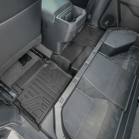 SMARTLINER All Weather Custom Fit Floor Liner Compatible With 2024-2025 Toyota Tacoma Double Cab (Only Fits with 2nd Row Under Seat Storage)