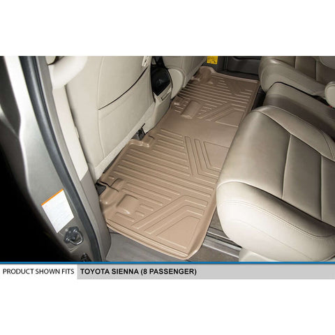SMARTLINER Custom Fit Floor Liners For 2011-2012 Toyota (Sienna 8 Passenger Model)