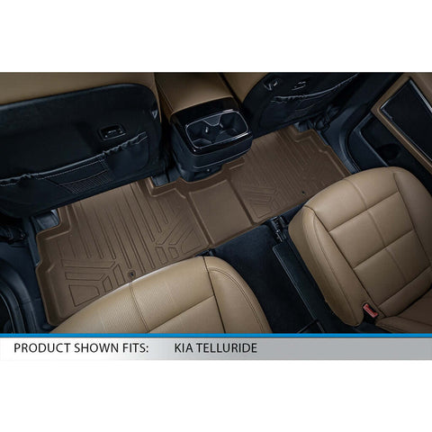 SMARTLINER Custom Fit Floor Liners For 2020-2025 Kia Telluride with 2nd Row Bucket Seats No Center Console and No In Between Coverage
