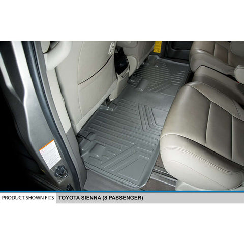 SMARTLINER Custom Fit Floor Liners For 2011-2012 Toyota (Sienna 8 Passenger Model)