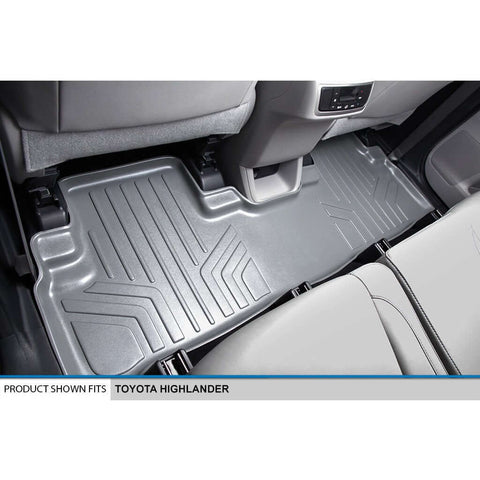 SMARTLINER Custom Fit Floor Liners For 2014-2019 Toyota Highlander Hybrid (with 2nd Row Bench Seat)