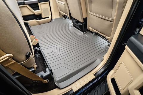 SmartCoverage™ Custom Fit Floor Liners For 2015-2025 Ford F-150 SuperCrew Cab with 1st Row Bench Seat (No OTH and no 2nd Row Underseat Storage)