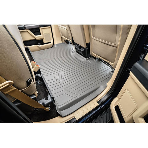 SmartCoverage™ Custom Fit Floor Liners For 2015-2025 Ford F-150 SuperCrew Cab with 1st Row Bench Seat No 2nd Row Underseat Storage (Vinyl Flooring)