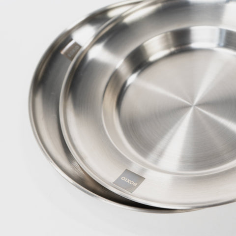 BOXIO PLATE I Set of 4 stainless steel plates
