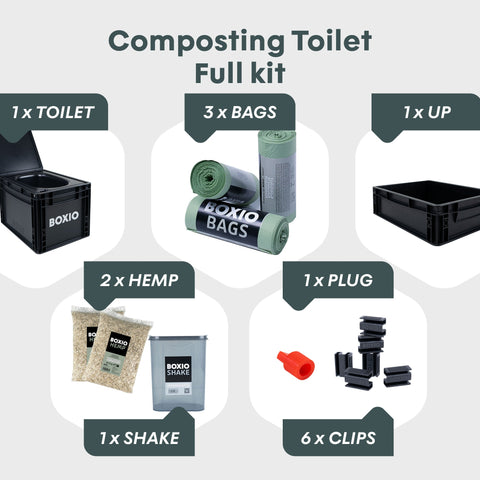 Composting Toilet Starter Kit | BOXIO - TOILET MAX+
