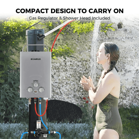 Camplux BW158GP60 Camping Water Heater With Pump Kit