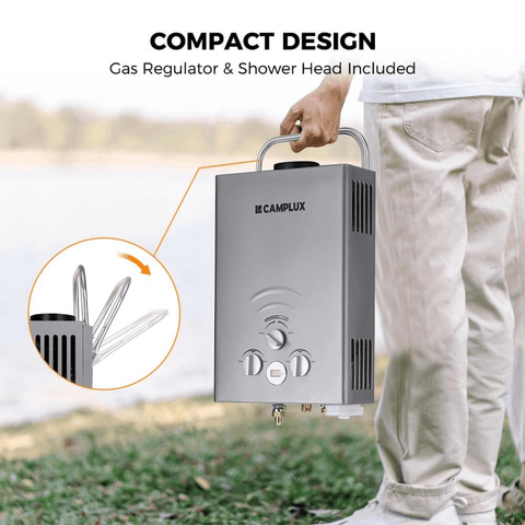 Camplux BW158GP60 Camping Water Heater With Pump Kit