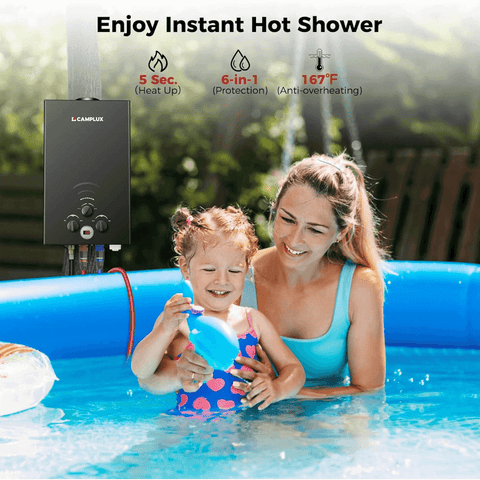 Camplux BW264B Camping Water Heater Propane