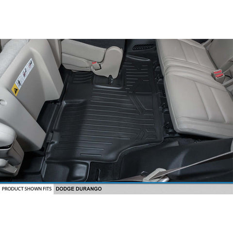 Smart Trim™ Custom Fit Floor Liners For 2016-2025 Dodge Durango (with 2nd Row Bench Seat)