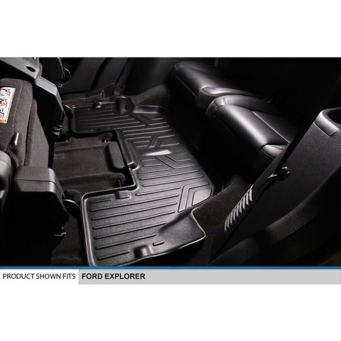 SMARTLINER Custom Fit Floor Liners For 2011-2014 Ford Explorer (with 2nd Row Center Console)