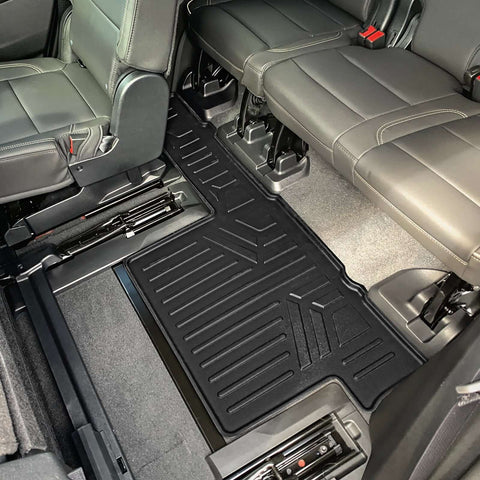 SMARTLINER Custom Fit Floor Liners For 2021-2025 Cadillac Escalade with 2nd Row Bench Seat