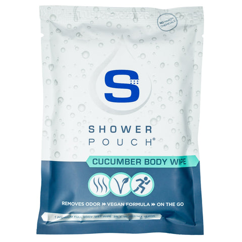 5-pack Shower Pouch XL (2' x 1') Body Wipes