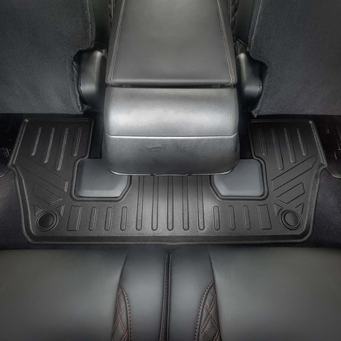 SMARTLINER Custom Fit Floor Liners For 2021-2025 Jeep Grand Cherokee L w/ 2nd Row Bucket Seats and center console (No subwoofer)