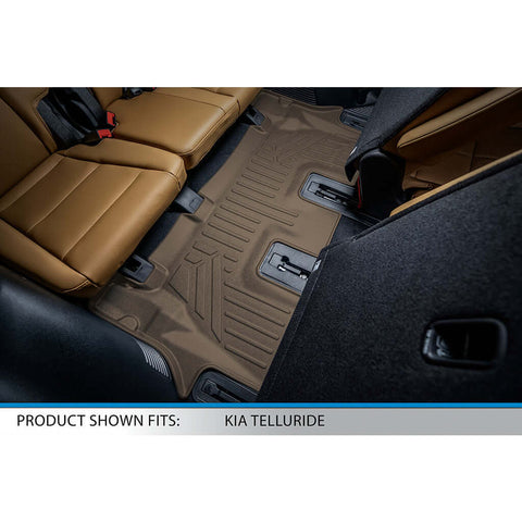 SMARTLINER Custom Fit Floor Liners For 2020-2025 Kia Telluride with 2nd Row Bucket Seats No Center Console and No In Between Coverage