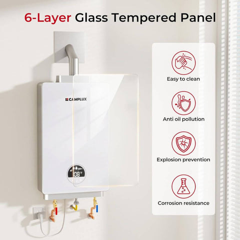 Indoor Natural Gas Tankless Water Heater 3.18 GPM