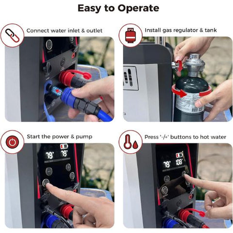 Camplux Nano 3 Ultra Portable Propane Hot Water System