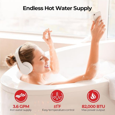 Camplux Climatech 3 Indoor Gas Tankless Water Heater 82,000 BTU