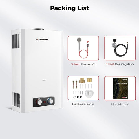 Camplux BD528 Glamping Water Heater Propane